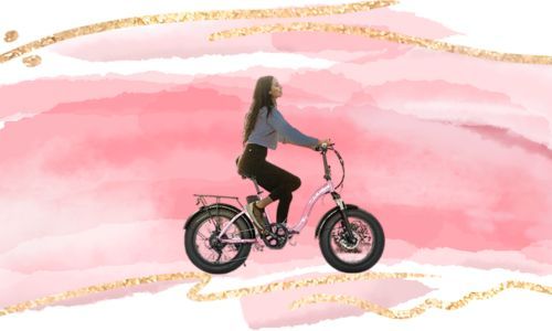 Pink Electric Bike