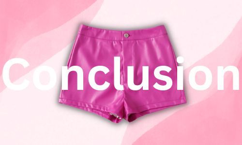 Pink Leather Shorts