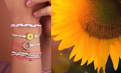 sunflower bracelet